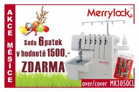 Overlock - coverlock Merrylock MK3050CL se sadou 6 patek zdarma