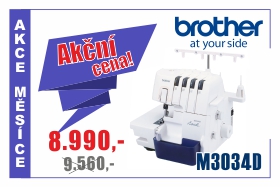 Overlock Brother M3034D za výhodnou akční cenu