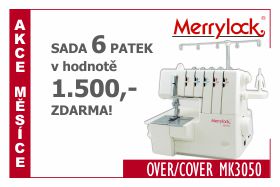 Overlock - coverlock Merrylock MK 3050 CL se sadou 6 patek ZDARMA