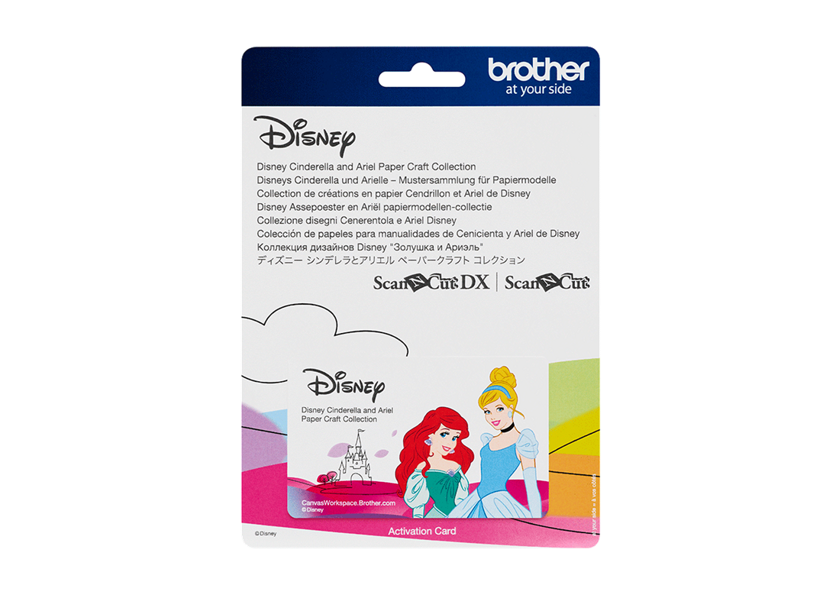 Karta se vzory DISNEY ARIEL - řezací plotr Brother