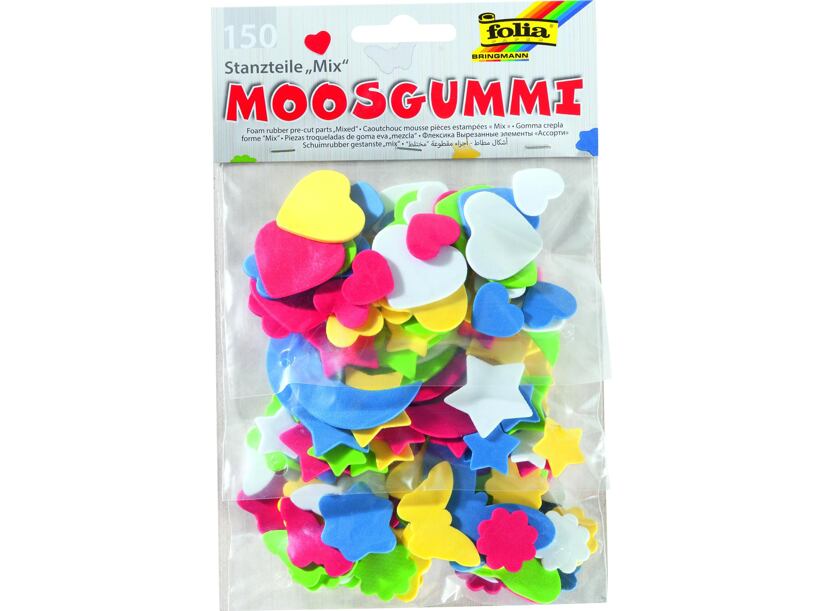 Výseky z pěnovky moosgummi (150ks)