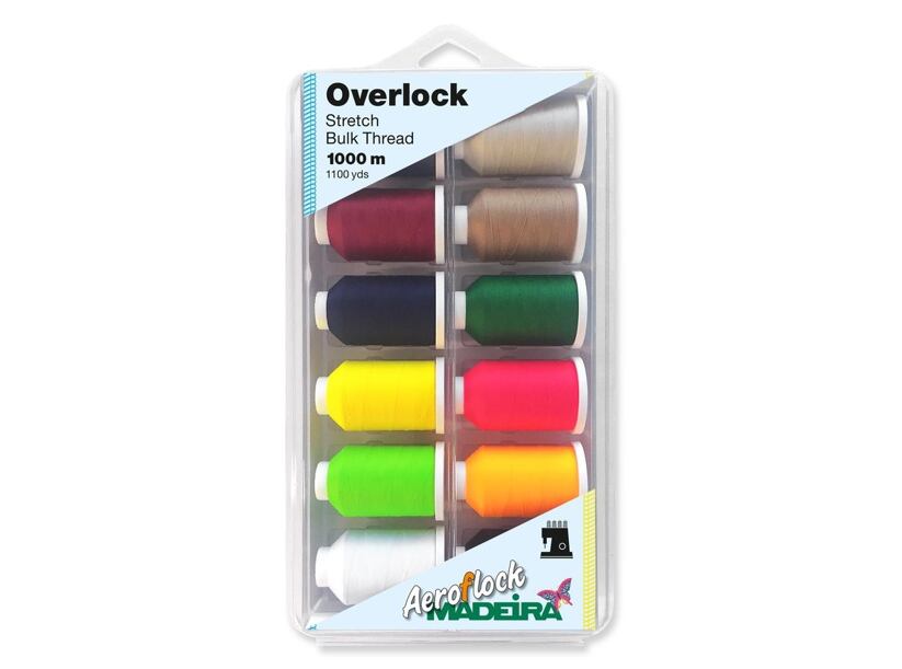 Overlockové nitě PES Madeira Aeroflock 100 chemlonové (12x1000m)